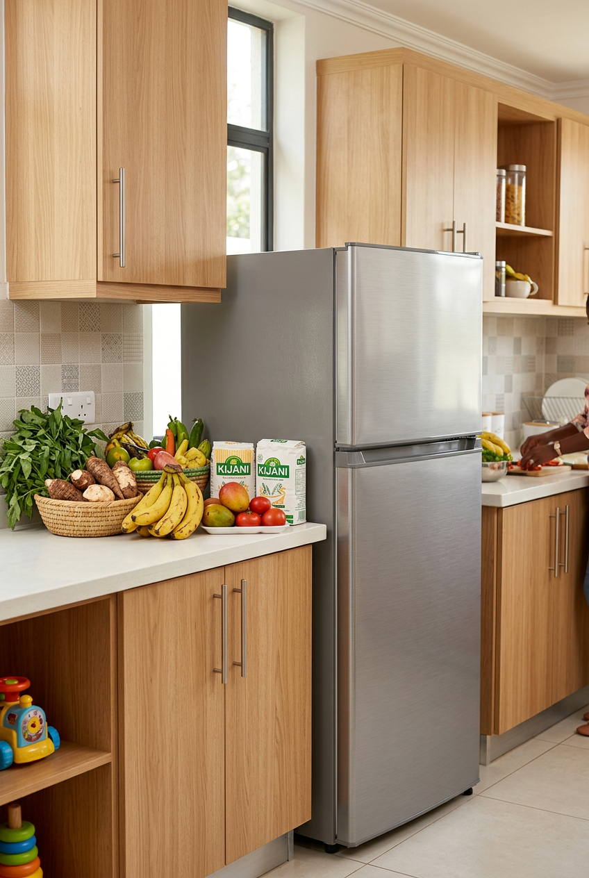GNIX FR-211DF 181L Double Door Refrigerator - Kitchen Lifestyle