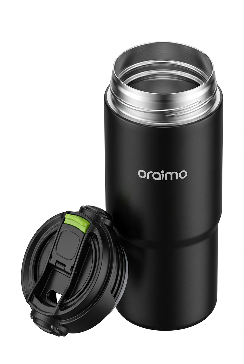 Oraimo ThermoGo OH-VIT201N 750ml Thermos - Lid Open View