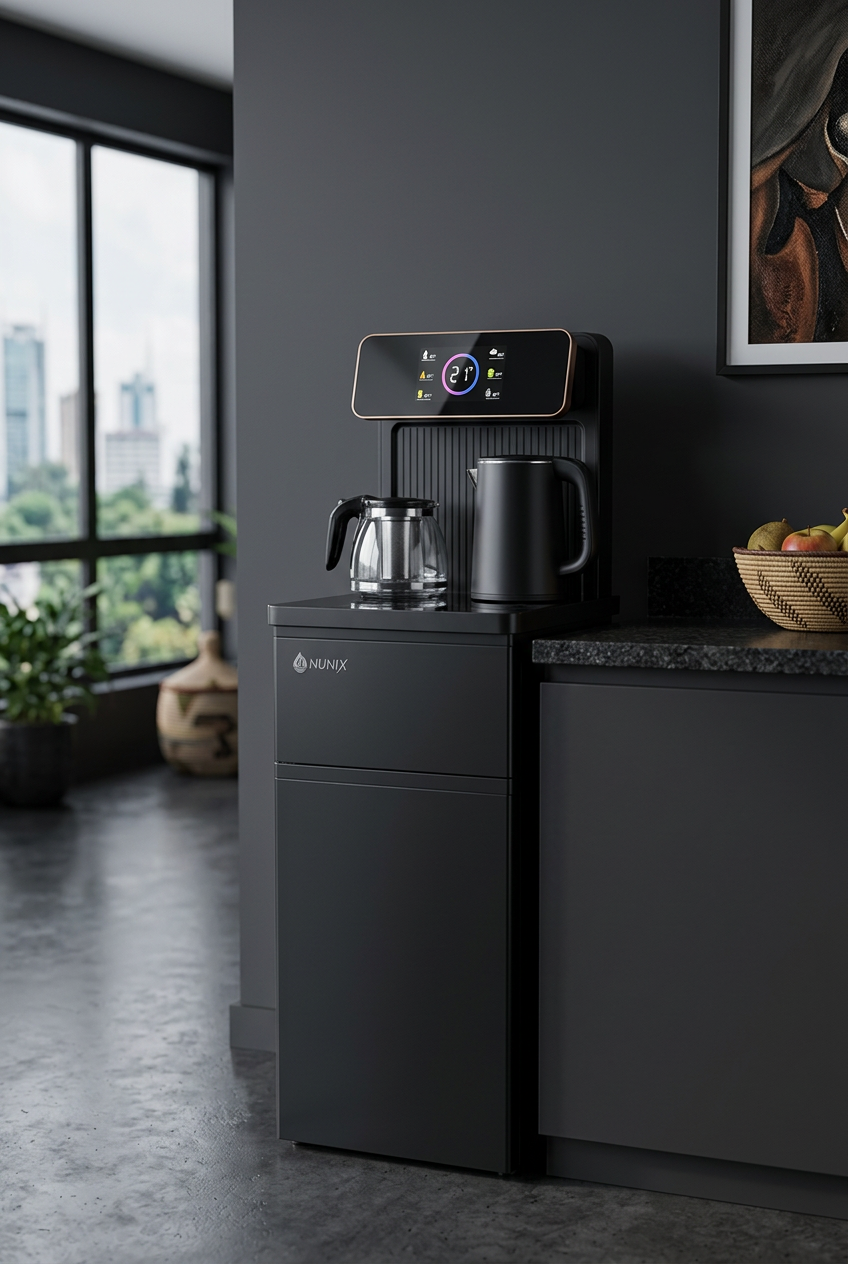NUNIX A3C Hot & Cold Bottom Load Water Dispenser with Voice Recognition - Lifestyle