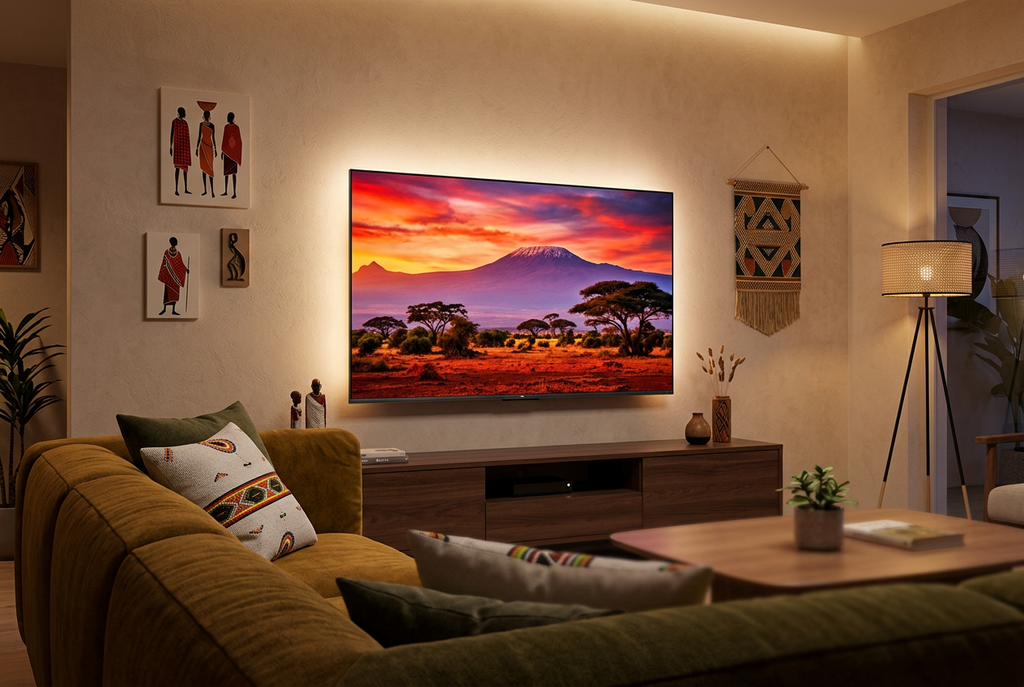 TCL 55T6D 55-Inch QLED Google TV - Living Room Lifestyle