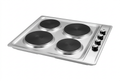 Hisense H60STES 60cm Built-In Electric Solid Plate Hob - 4 Hotplates Stainless Steel Product View
