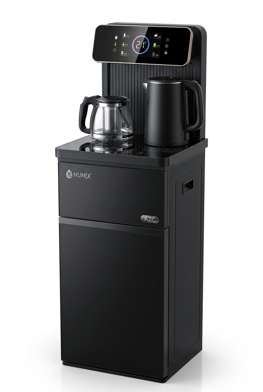 NUNIX A2C Hot & Cold Bottom Load Water Dispenser - Front View