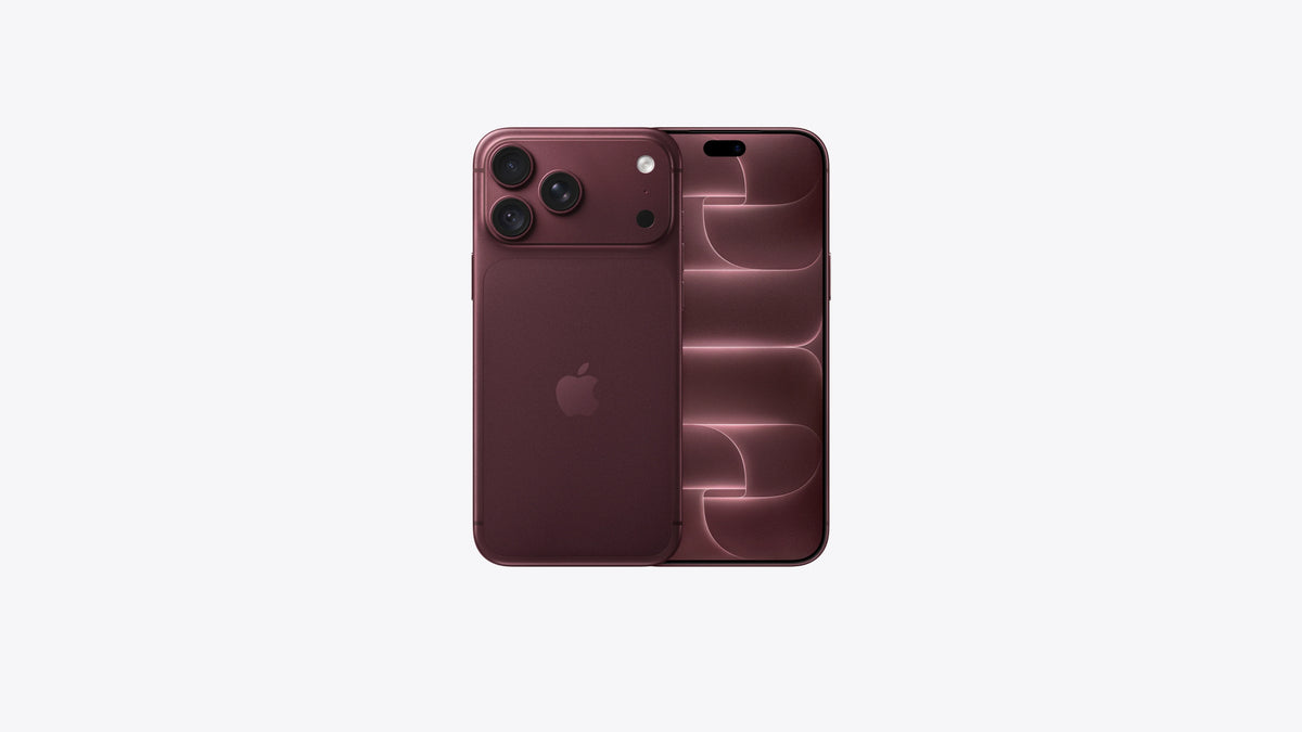 Representative iPhone 18 Pro Max 256GB Burgundy eSIM. Colour and appearance may vary; configuration as listed.