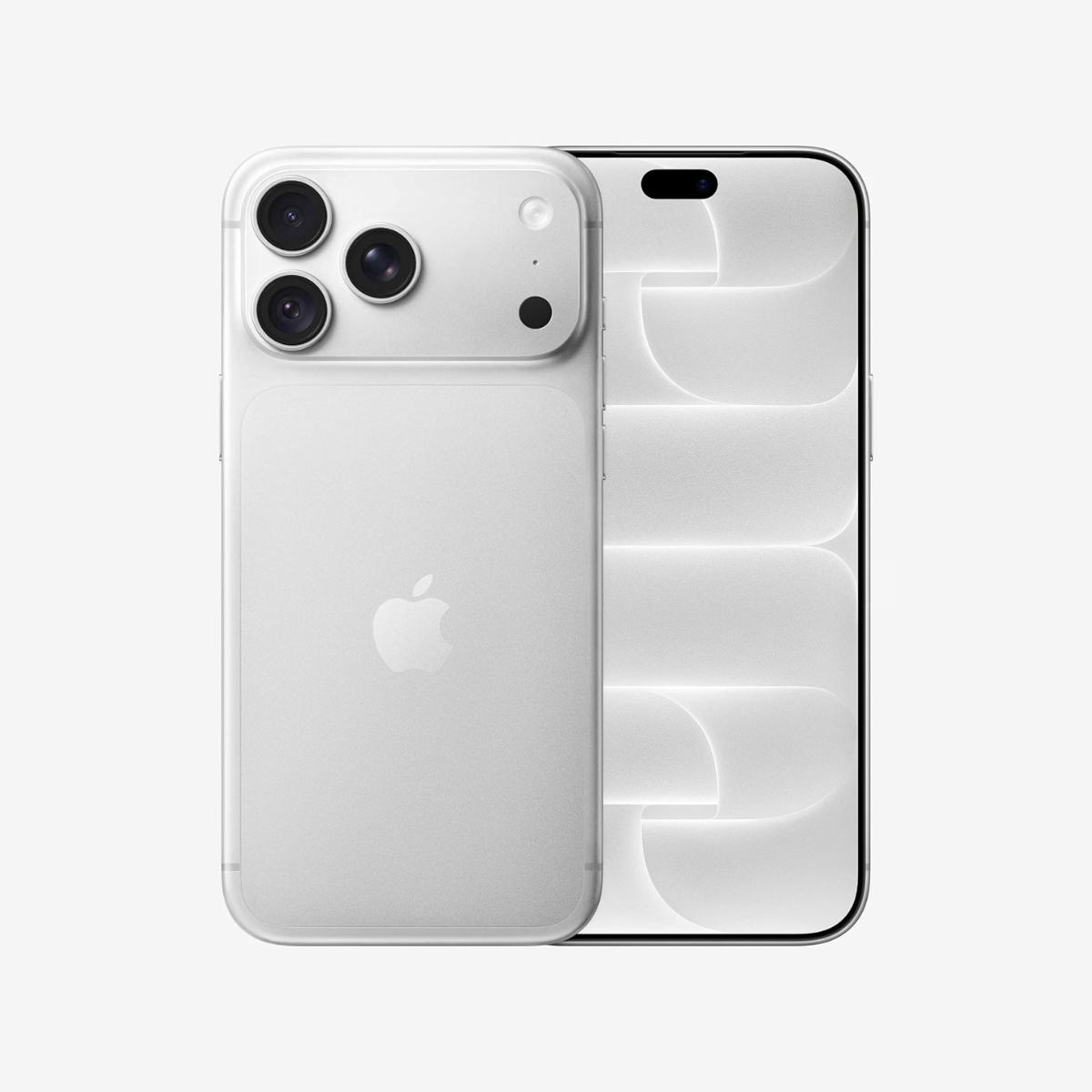 Representative iPhone 18 Pro Max 256GB Silver eSIM. Colour and appearance may vary; configuration as listed.
