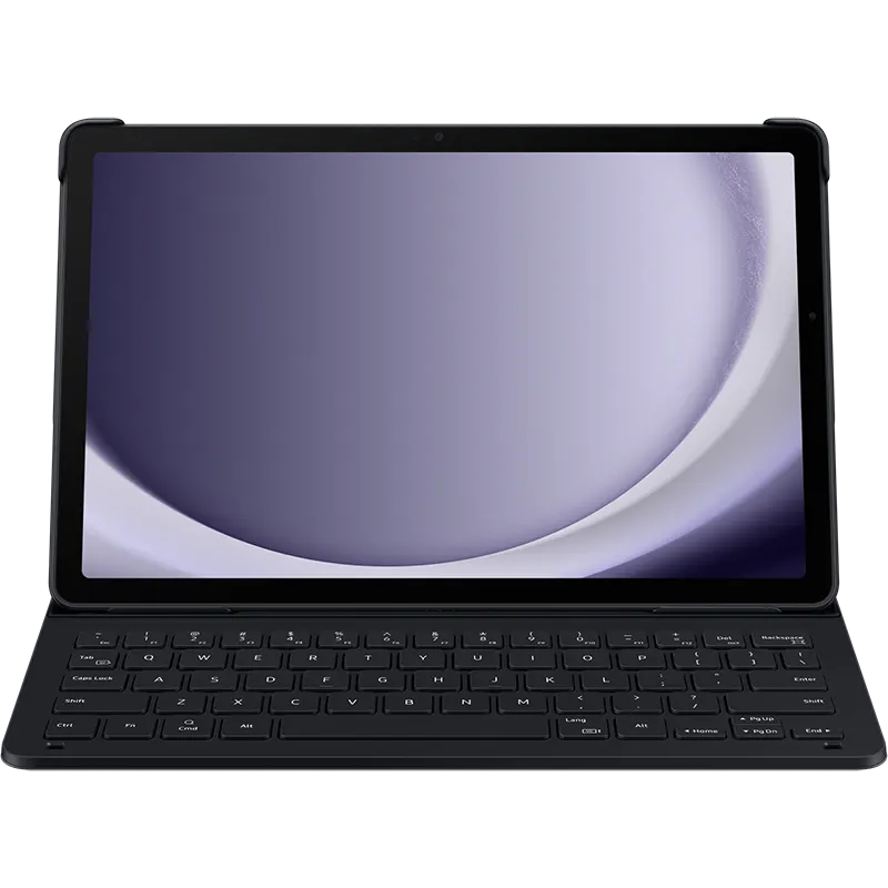 Representative Samsung Galaxy Tab A9 Plus Keyboard; keyboard only. Tablet shown for demonstration, not included; layout may vary.