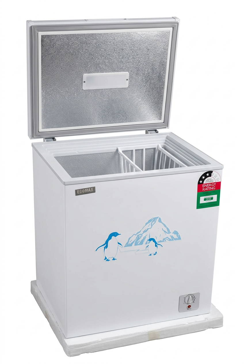 Background-edited representative product image for Ecomax 119 litres deep freezer.